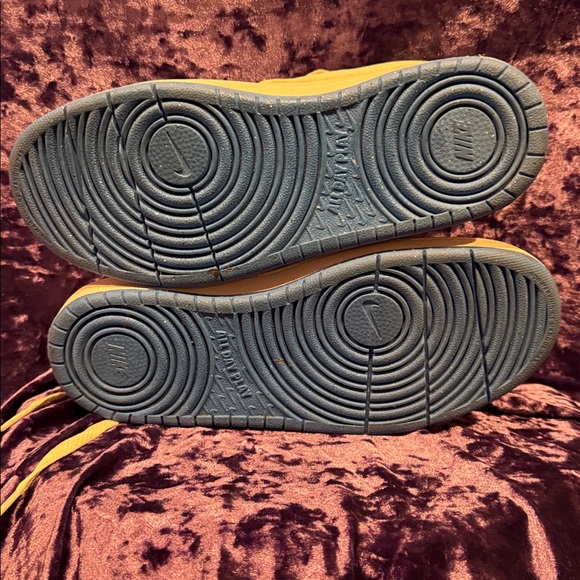 KIDS' NIKE BIG KID COURT BOROUGH LOW RECRAFT SNEAKERS  BLUE AND GREY~5Y - Picture 5 of 6